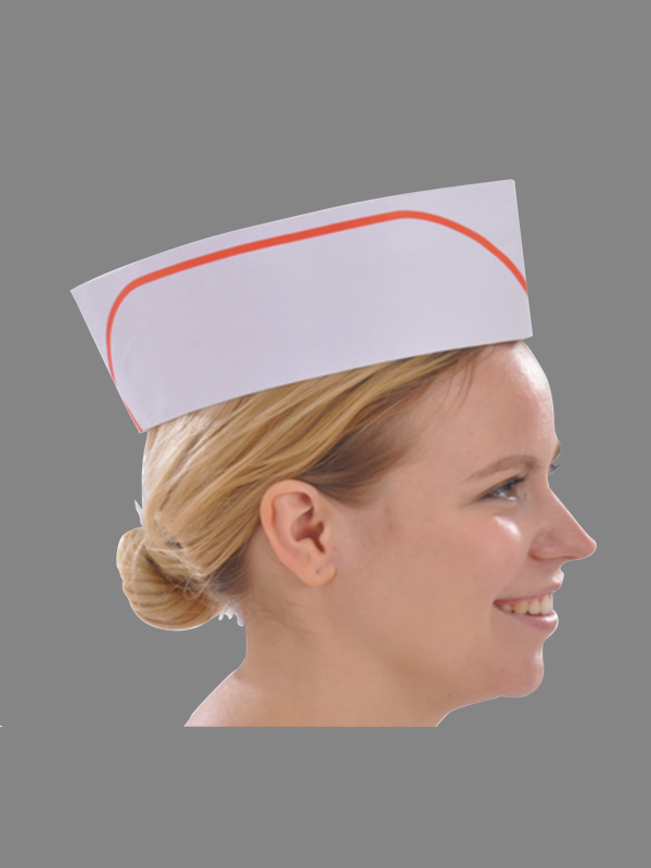 Cap with Colored Stripe