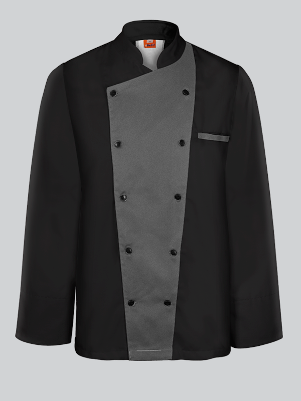 Dual Colored Long Sleeve Chef Jacket