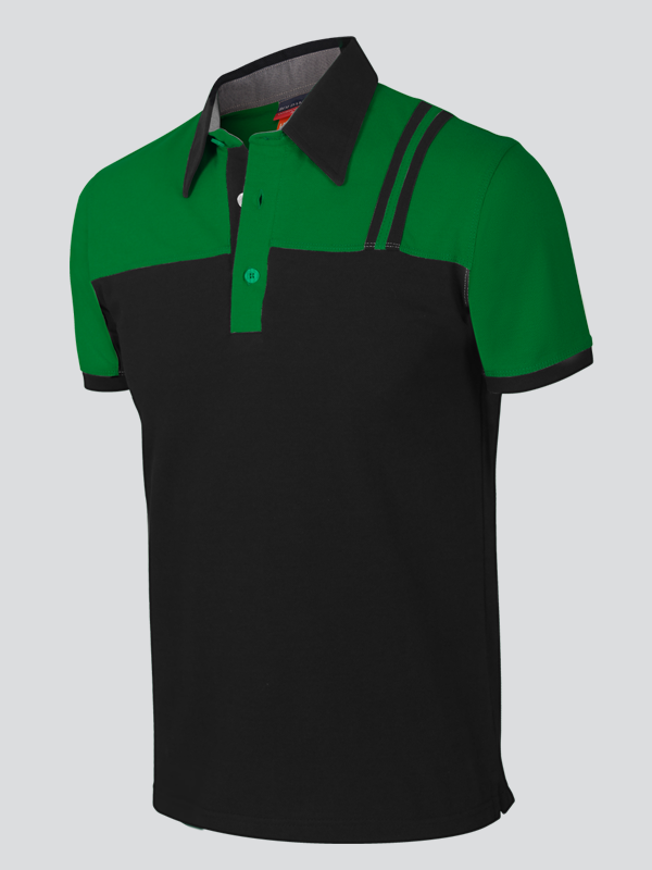Dual Color Short Sleeve Polo T-ShirtDual C