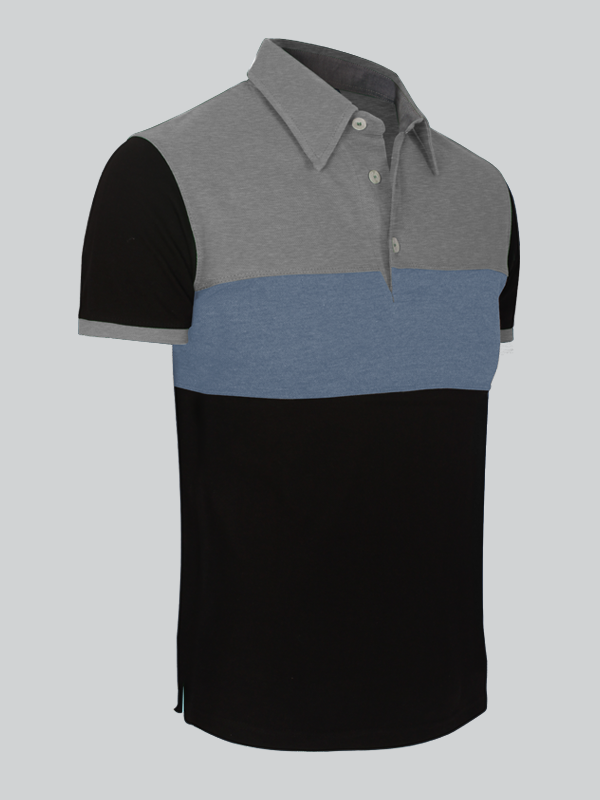 Multi Colored Short Sleeve Polo T-Shirt
