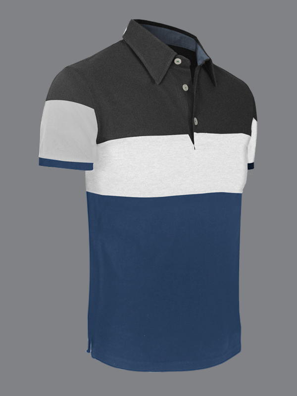 Multi Colored Short Sleeve Polo T-Shirt  
